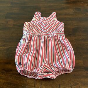 Ralph Lauren Striped Nautica Buttons Bubble One Piece